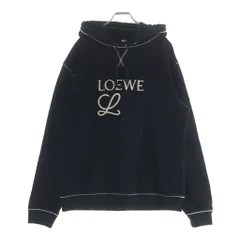 LOEWE (ロエベ) アナグラム ロゴ刺繍 プルオーバー スウェットパーカー ブラック #L H526Y25X02のサムネイル