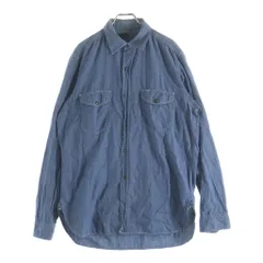 LEE (リー) 50-60s VINTAGE CHAMBRAY SHIRT シャンブレー 長袖シャツ 黒タグ マチ付き ヴィンテージ ブルーのサムネイル