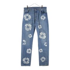 16AW GUCCI フローラル ペイント 花柄 カットオフ デニムパンツ - メルカリ