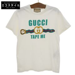 6243【美品・希少コラボ】グッチ×パレス☆両面プリントTシャツ 22年 赤 