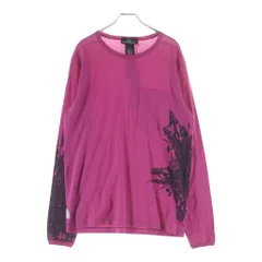 STONE ISLAND (ストーンアイランド) SHADOW PROJECT シャドウプロジェクト ロゴプリント 幾何学柄 クルーネック 長袖Tシャツ カットソー ピンク 721920215のサムネイル