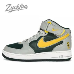 NIKE AIR FORCE 1 MID ナイキ エア フォース ミッド カット グレー グリーン イエロー 26.5cm メンズ ナイキ スニーカー U09488