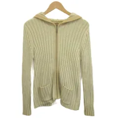 エディーバウアー EDDIE BAUER 192 ニットパーカー 上着 PETITE M ベージュ 長袖 フード付き ジップアップ /YU ■GY74のサムネイル