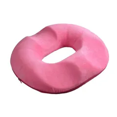 キヨラカ 女性用おしりクッション 痔いたい君 OS-K01P ピンク ドーナツクッション 円座クッション 低反発 椅子用クッション 通気性 リラックスのサムネイル