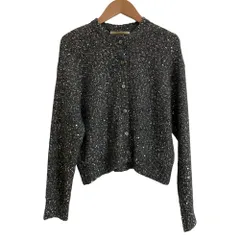 良品 23AW Curensology カレンソロジー スパングル ショートカーディガン CL306178ER サイズF グレー レディース 古着 中古 USEDのサムネイル