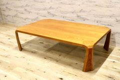 美品】 天童木工 Tendo 長方形 座卓 天然木 乾三郎 ローテーブル 木