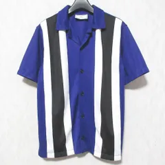 美品 Ami Paris アミパリス オープンカラー ジャージー シャツ E18J589.739 XS ネイビー メンズ 古着 中古 USEDのサムネイル