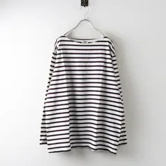 2021SS オーラリー X イエナ AURALEE IENA 別注バスクワイドカットソー 1/ホワイト ブラウン ボーダー Tシャツ【2400014968316】のサムネイル