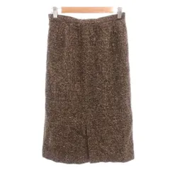 ダナパリ DANAPARIS 美品 タイトスカート マルチカラー スリット ウール ロング丈 /NL ■ECF005のサムネイル