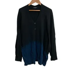 美品 24SS pas de calais パドカレ リネンコットンＷブレンド 絞染め カーディガン サイズ36 ネイビー レディース 古着 中古 USEDのサムネイル