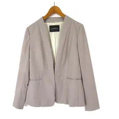 グリーンレーベルリラクシング ユナイテッドアローズ green label relaxing カチリラ D ノーラペル ジャケット 防シワ ウォッシャブル 長袖 S 36 ベージュ系のサムネイル