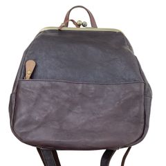 信三郎帆布 R-08 リュック 紺・茶 - メルカリ