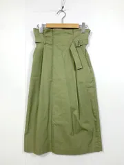 Banner Barrett バナーバレット ベルトデザイン ラップ風 フレア スカート size36/カーキ ■■レディースのサムネイル