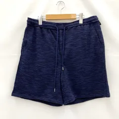 muta wjk ムータ ダブルジェイケイ ハーフパンツ ニットジャガード リラックスショーツ XLサイズ ネイビー ★SS622のサムネイル