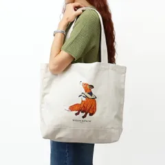 ■MAISON KITSUNE メゾン キツネ キャンバストートバッグ QU05130WW9042 ドリーミング フォックス メンズ レディース ユニセックスのサムネイル