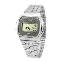 CASIO A1100D-1JF 腕時計 本体 シルバー 余りコマあり 箱無し - メルカリ