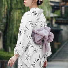 大人気【京の凪金魚】 ホワイト ディータ dita 浴衣 セット おまけ付き