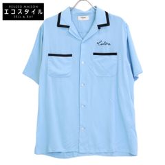 セリーヌ ルーズボーリングシャツ 42 ライトブルー 半袖 シャツ CELINE