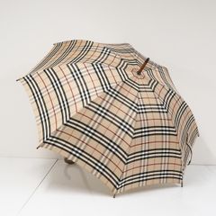 【未使用保管品】5F457/バーバリー/折り畳み傘/ノバチェック/ブラウン/茶 未使用保管品】5F457/バーバリー/折り畳み傘/ノバチェック/ブラウン/茶