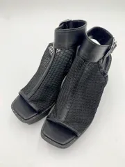 PAGEBOY ページボーイ チャンキーヒール メッシュ サンダル sizeM/黒 ■◆レディースのサムネイル