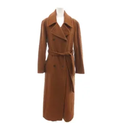 N.Natural Beauty Basic N.ナチュラルビューティーベーシック 美品 マキシコート ウール モヘヤ M ブラウン ダブルブレスト ウエストベルト 長袖 /MXのサムネイル