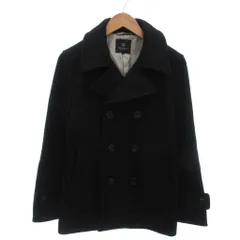 B&Y ユナイテッドアローズ BEAUTY&YOUTH ビューティー&ユース 美品 Pコート ピーコート ウール S 黒 ブラック ダブルブレスト 袖ベルト /MXのサムネイル