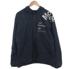 デサント DESCENTE ジャケット 上着 XA 紺 ネイビー フード付き 長袖 ロゴプリント /TL ■ECF005のサムネイル