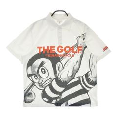 THE GOLF ポロシャツ ホワイト　木梨サイクル　プロゴルファー猿　サイズM 木梨サイクル ポロシャツ プロゴルファー猿 ホワイト ゴルフウェア L