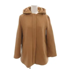N.Natural Beauty Basic N.ナチュラルビューティーベーシック 美品 フーデッドコート ウール S ベージュ 比翼仕立て 長袖 無地 /MXのサムネイル