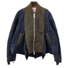 sacai サカイ MA-1 ドッキング ブルゾン コート スウェット - メルカリ