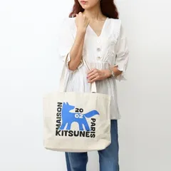 ■MAISON KITSUNE メゾン キツネ キャンバストートバッグ QU05110WW9042 GALLERY フォックスのサムネイル