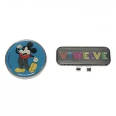 【新品】V12×Disney クリップマーカー シルバー×ブルー ミッキー  ゴルフ V12のサムネイル