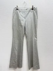 34. theory セオリー　ストライプパンツ　グレー　サイズXO 小さめのサムネイル