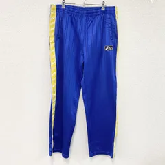 asics　アシックス　トラックパンツ/ジャージパンツ　青　ブルー　Oサイズ　古着のサムネイル