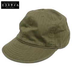 希少】RRL ダブルアールエル ワッペンキャップ フェードグレー レザー