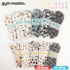 [25-27cm] gym master ジムマスター 靴下 スニーカーソックス ハッピーペイント アンクルソックス 覆面レスラー プロレスラー G957394 メンズのサムネイル
