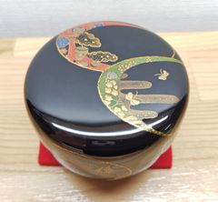 eyeknow様専用 茶道具 大棗 京塗 桐竹蒔絵 真塗 木製 北村葵春 共箱