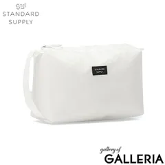 【正規取扱店】 スタンダードサプライ ポーチ メンズ レディース 小物入れ STANDARD SUPPLY 化粧品 おしゃれ コスメ マチ付き マチ 大きめ 水に強い 軽量 セイルクロス 日本製 SAIL BLOCK POUCH M WHITEのサムネイル