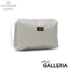 【正規取扱店】 スタンダードサプライ ポーチ メンズ レディース 小物入れ STANDARD SUPPLY 化粧品 おしゃれ コスメ マチ付き マチ 大きめ 水に強い 軽量 セイルクロス 日本製 SAIL BLOCK POUCH M GREYのサムネイル