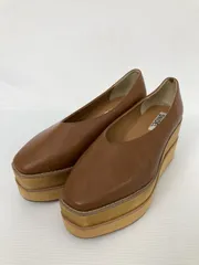SNIDEL スナイデル パンプス ブラウン 合成皮革/人工皮革 無地 ウエッジ 厚底 5.1～7cm ストラップなし レディースのサムネイル