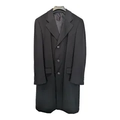 ​【最高峰/極美品】エルメネジルドゼニア ピュアカシミヤ100% チェスターコート 黒 46 ErmenegiIdo Zegnaのサムネイル