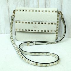 即日発送⭐️Valentino アイボリー ロックスタッズ ショルダーバッグ
