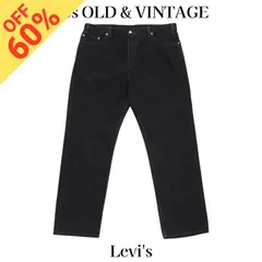 古着 00s リーバイス 505 ストレート デニム パンツ ブラック W42 当時物 ヴィンテージ ビンテージ 00年代