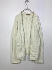 JUSGLITTY ジャスグリッティー 42157150 パール付きニット ジャケット size2/白 ◆■レディースのサムネイル