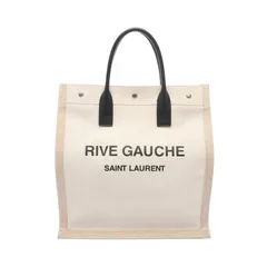 サンローランパリ SAINT LAURENT PARIS トートバッグ RIVE GAAUCHE リヴゴーシュ 631682 ベージュ/アイボリー/ブラック キャンバス レザー リヴ・ゴーシュ トート レディースのサムネイル