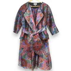 美品 ARMANI COLLEZIONI アルマーニコレッツォーニ フローラルプリント ジャケット+ワンピース アンサンブル マルチカラー レディース 古着 中古 USEDのサムネイル