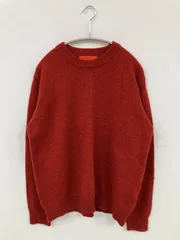 URBAN RESEARCH ROSSO ニット/セーター S レッド ウール・ニット 無地 長袖 ミドル丈 クルーネック(丸首)のサムネイル
