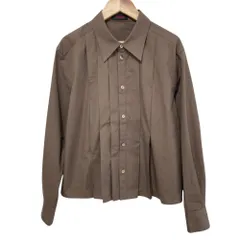 良品 25AW CABaN キャバン トゥモローランド コットンシルクタイプライター ランダムダックシャツ サイズF ブラウン レディース 古着 中古 USEDのサムネイル