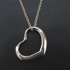 美品 Tiffany ビッグ XL オープンハートネックレス ティファニー 25 