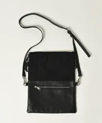 新品未使用【ADAMPATEK/アダムパテック】leather switching drawstring bag【AP2429020】のサムネイル
